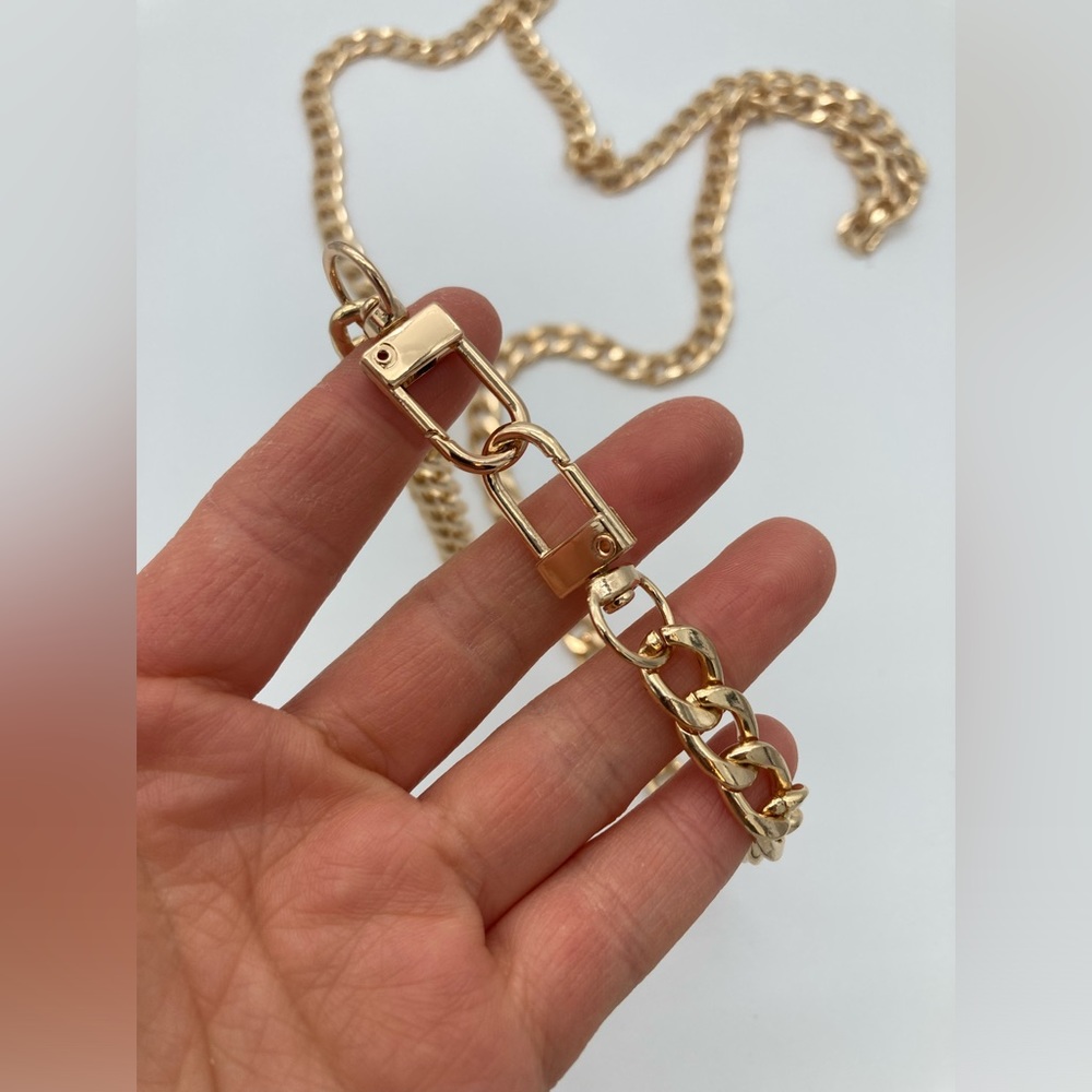 NEW GOLD TONE CHAIN FOR CROSSBODY CONVERSION